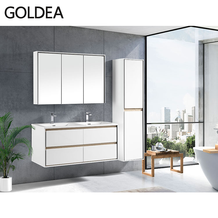 Luxury italian bathroom furniture modern sink double bathroom vanity
