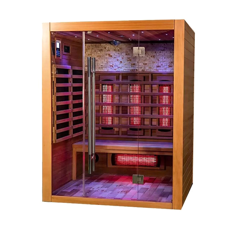 3 person indoor Sauna red cedar full spectrum infrared sauna