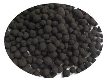 Humic acid particles