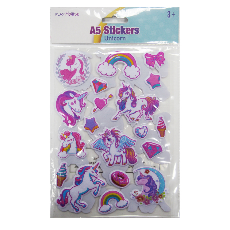 A5 Puffy Stickers
