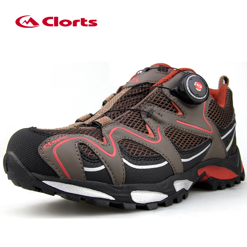 CLORTS Lightweight Breathable BOA Lacing Outdoor Hiking Running Shoes Trail Running Shoes