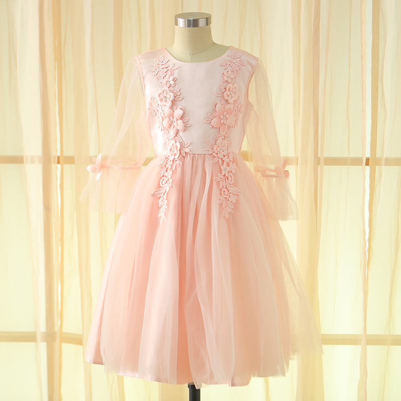 embroidered flower girl dress