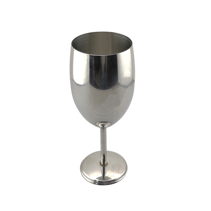 Stainless steel wine glass
