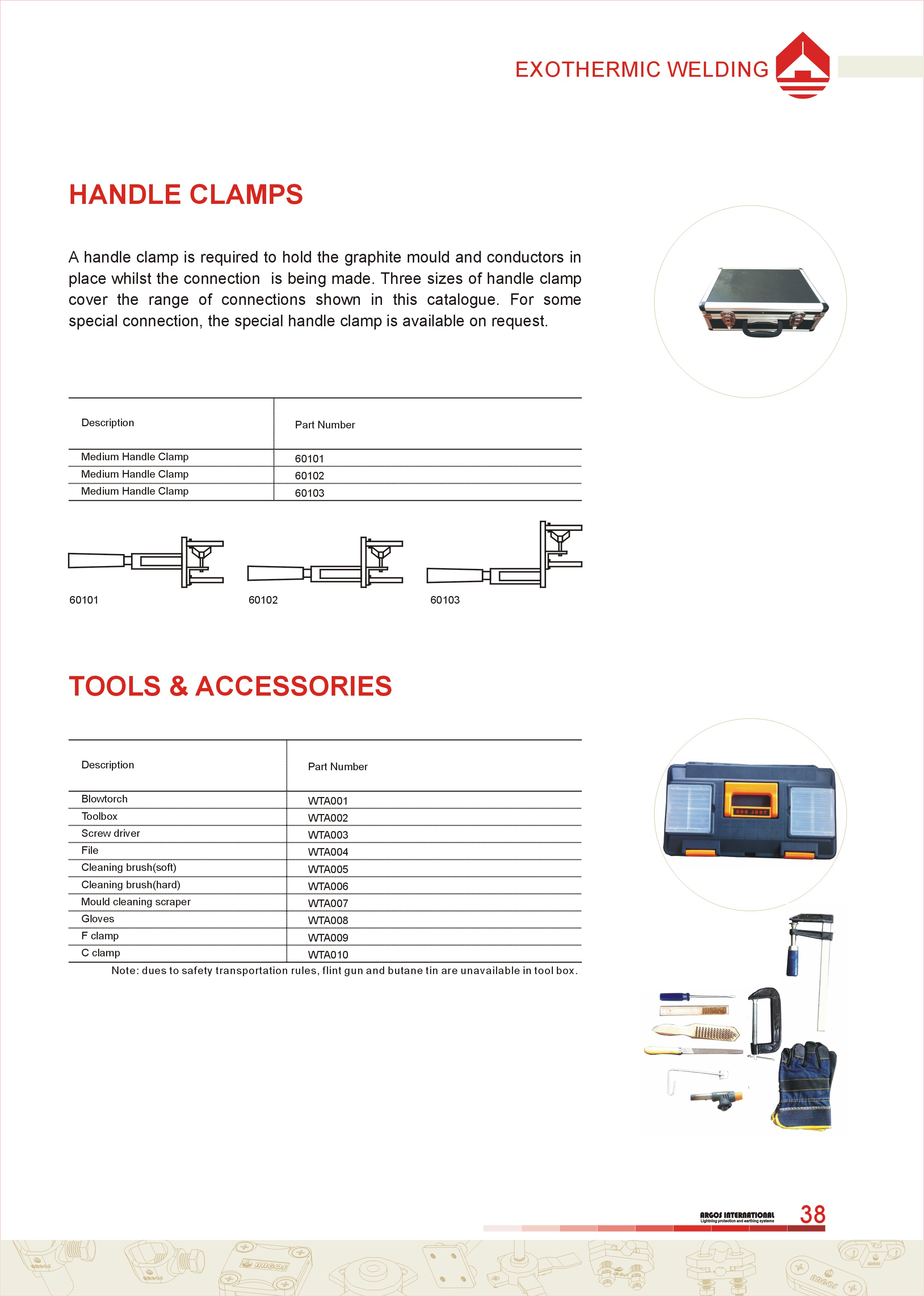Exothermic welding Accessories