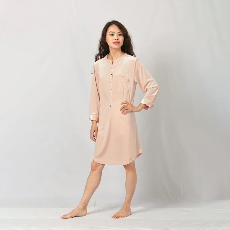 Ladies knit sleep dress
