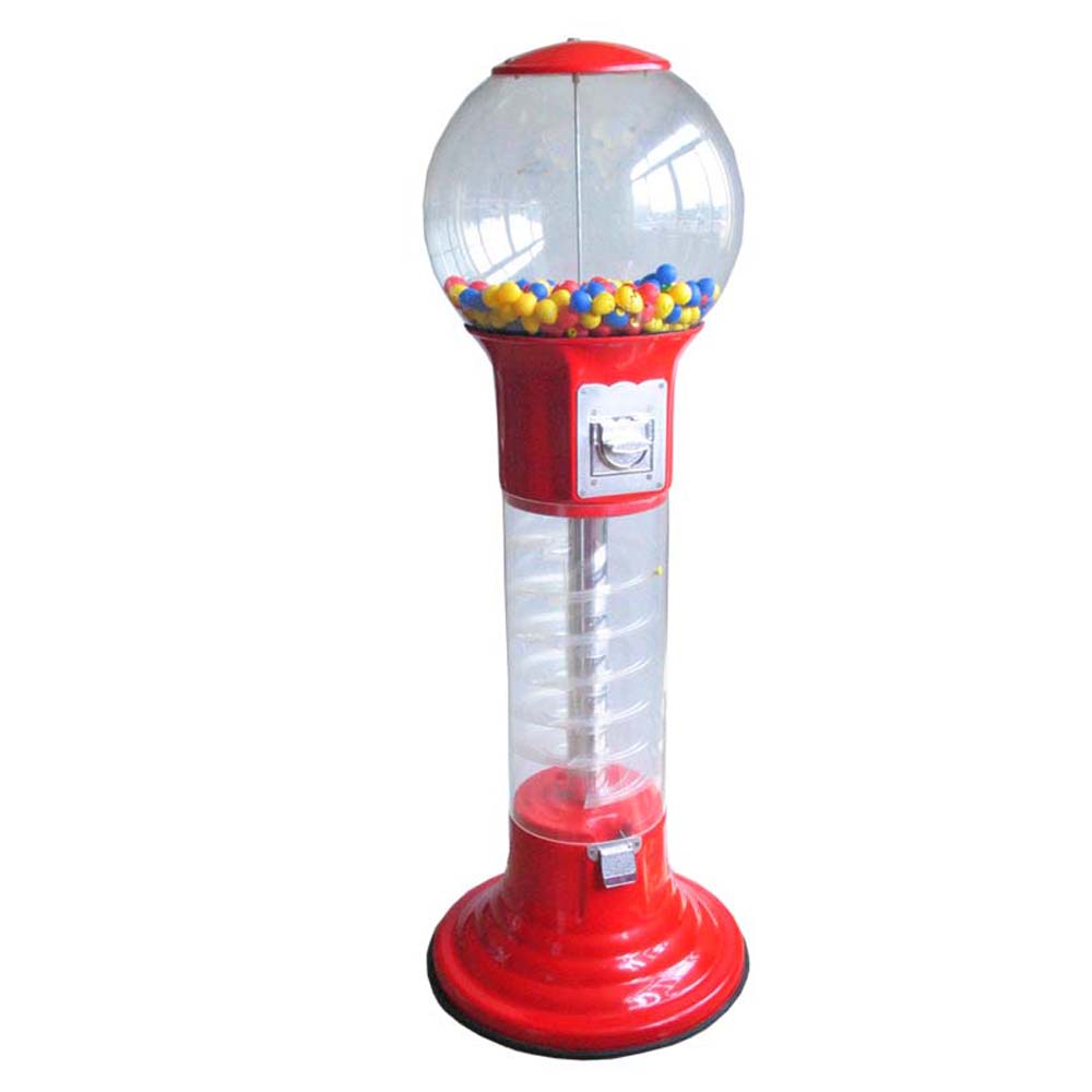 Spiral gumball machine