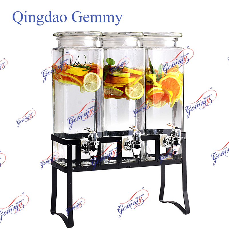 Glass beverage dispenser