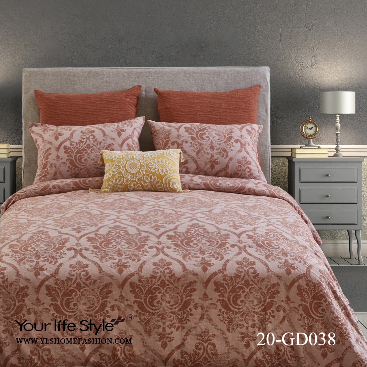 20-GD038 Three Piece Duvet Cover Set
