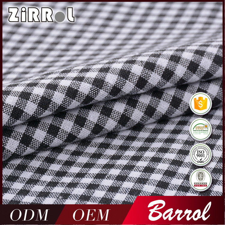 Vissy Top Quality Yarn Dyed Cotton Fabric Monocheck