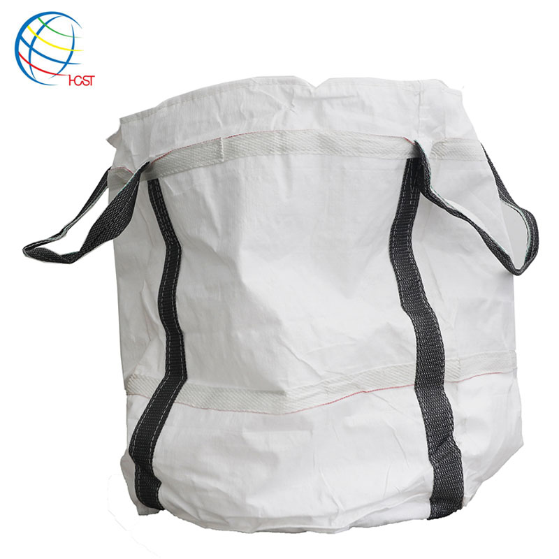 500kg 1000kg 1 ton pp woven super sack maxi tote container bulk fibc big jumbo bag with pocket bottom