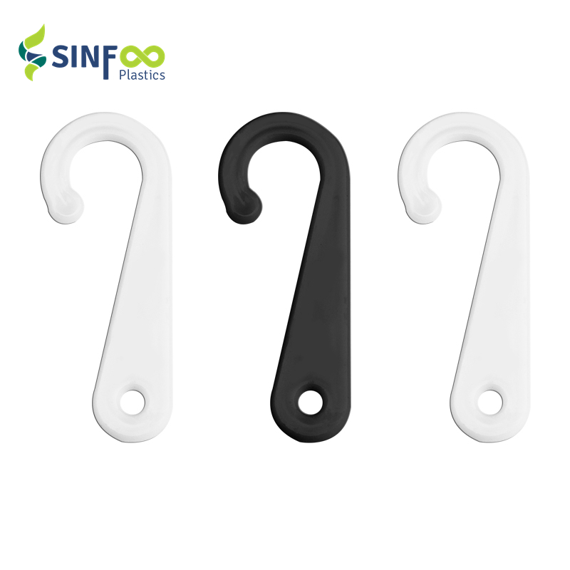 SH001-J1 Plastic J Shaped Sock Packaging Hook