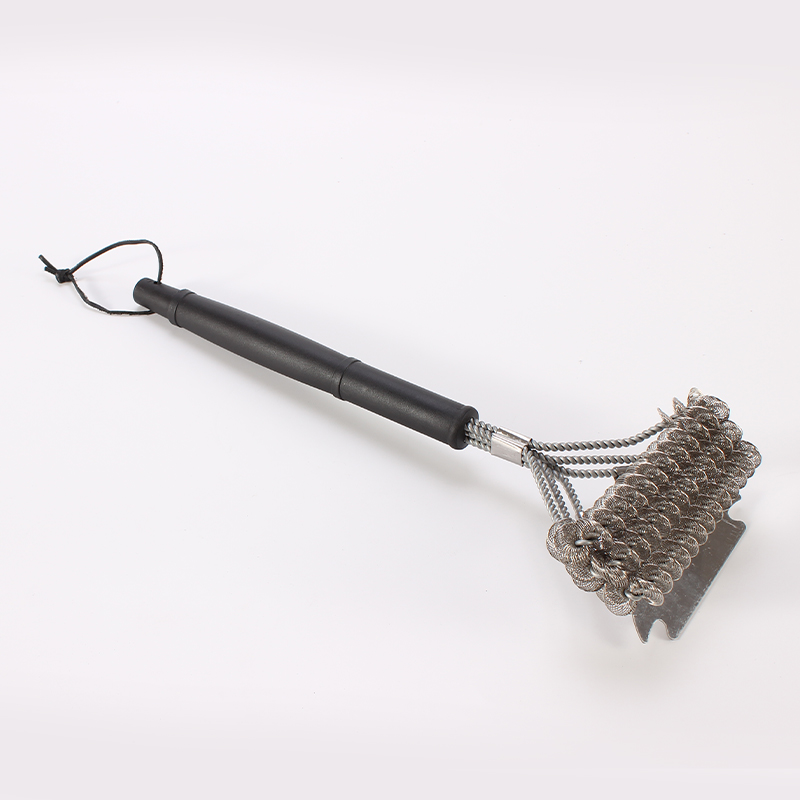 wholesale easy clean grate cleaner grill brush scrapers bristle free grilling brushes 3 helix yangjiang supplier Sabre