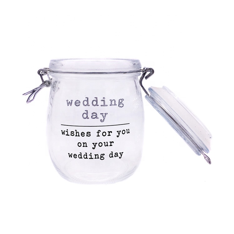 Special wishing glass jars for holiday celebrations