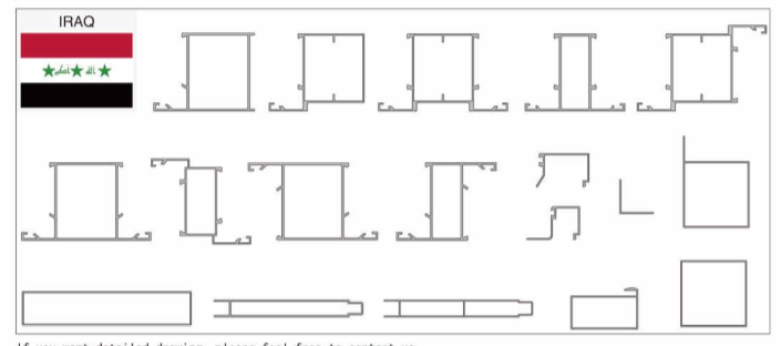 021 Iraq Window Door Aluminum Profile