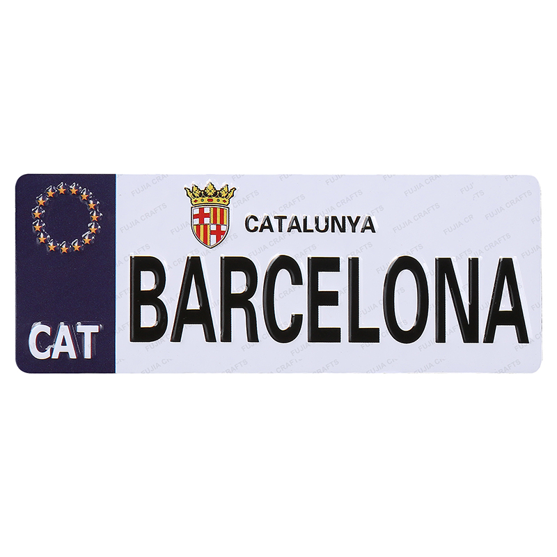 Wholesale Custom Souvenir Design Printed 3d embossed Aluminum TIN Metal Fridge Magnet