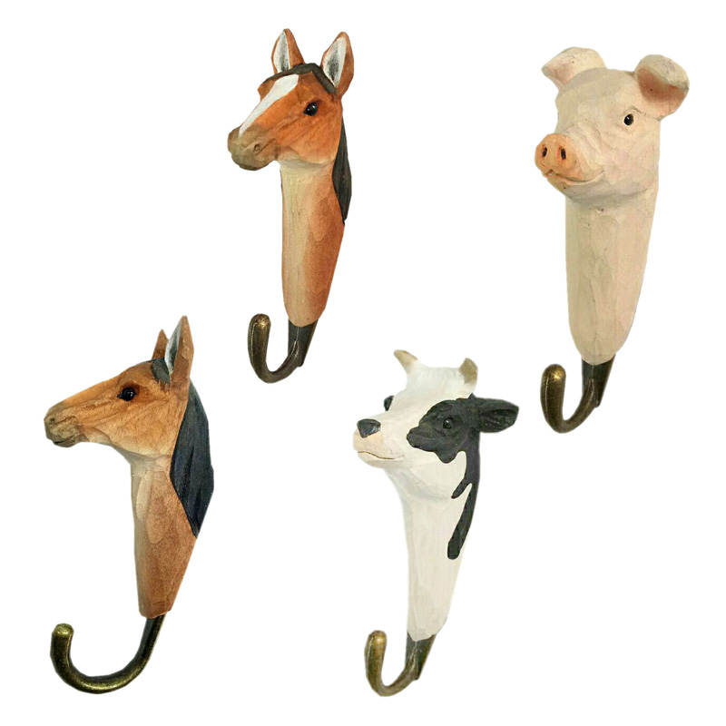 wooden wall decoration wooden hook