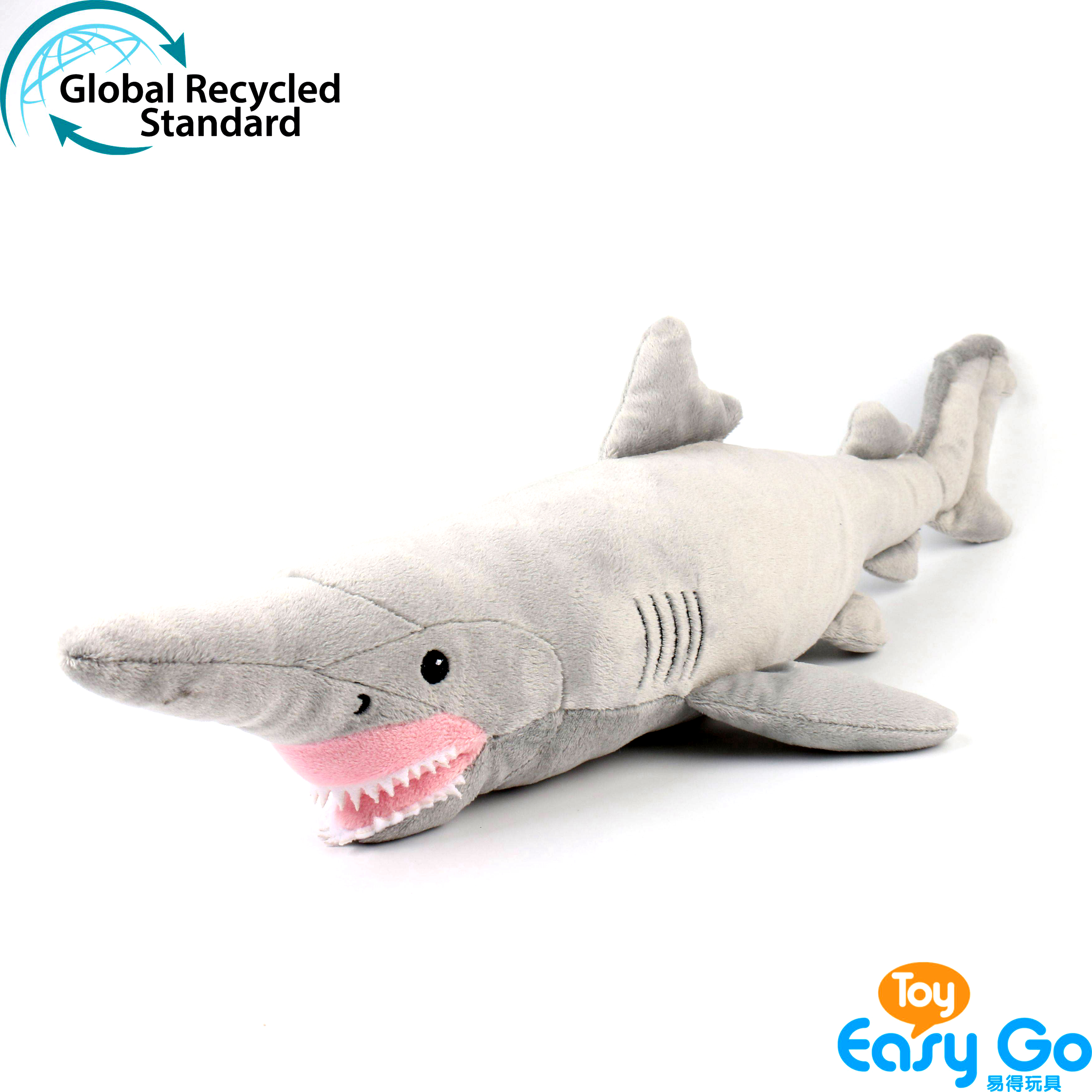 ECO-friendly 100% recycled sustainable plush soft stuffed sea animal goblin Shark toy