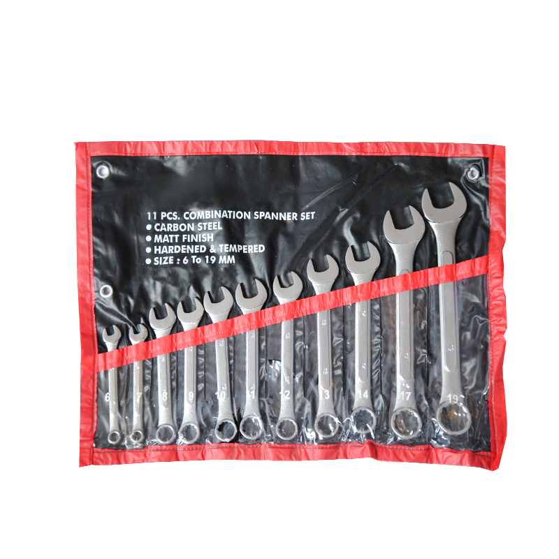 11pcs raised panel combination wrench bag set