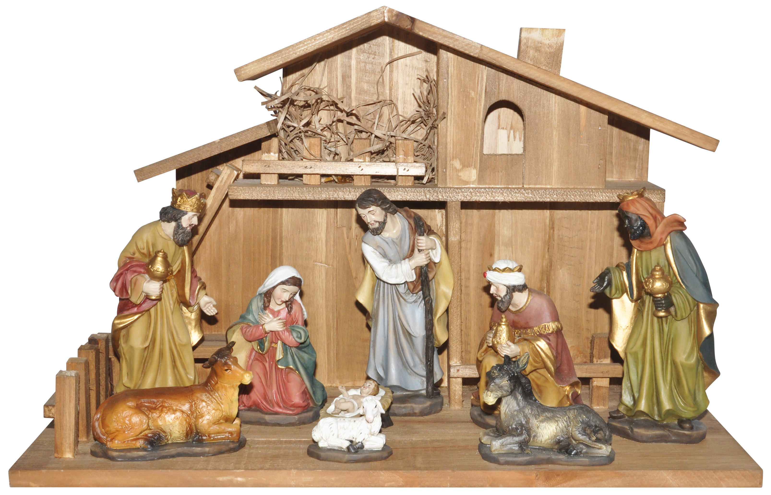 Nativity wood stable