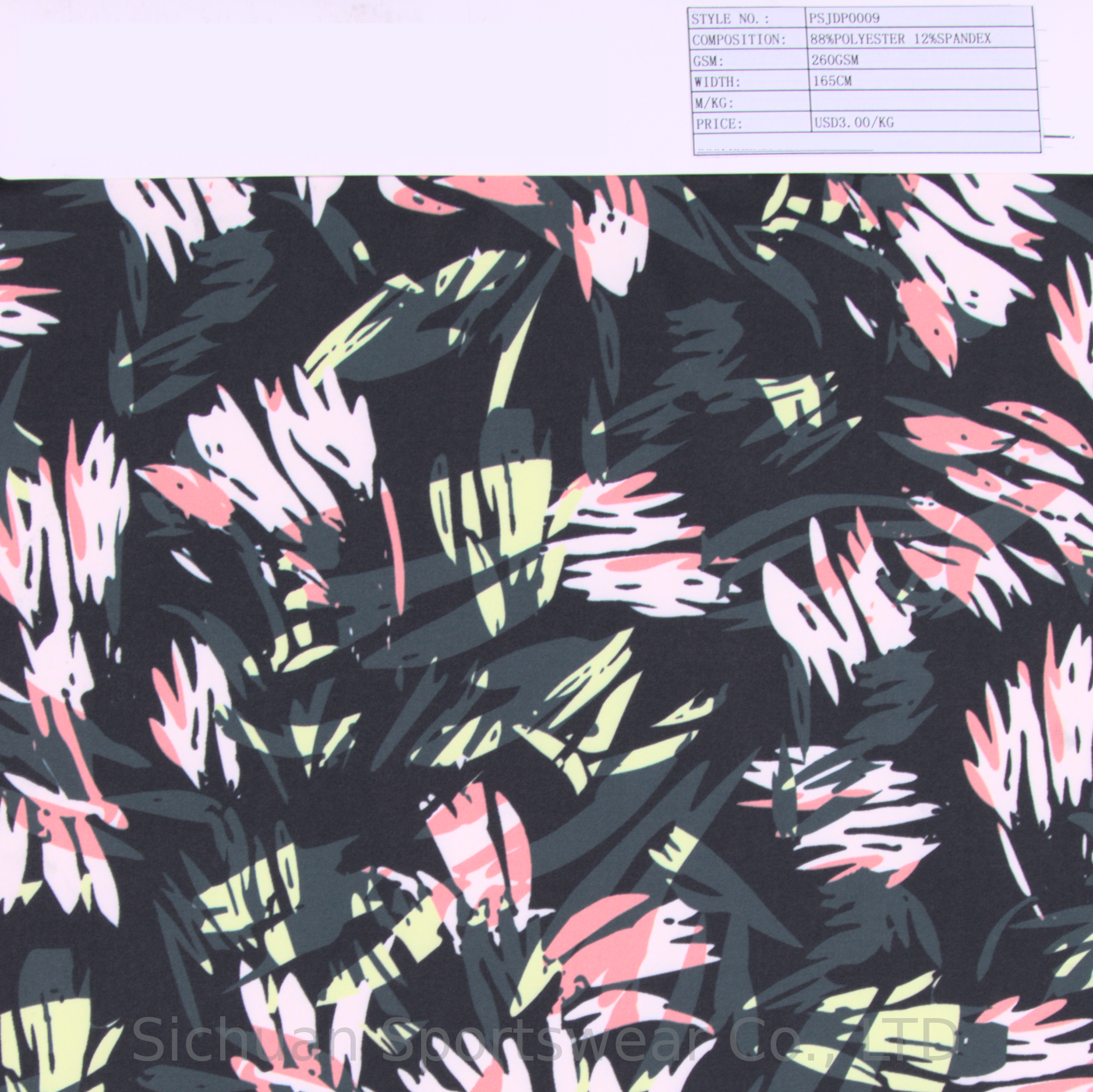 Digital Print Jersey Of Sportswear Fabric