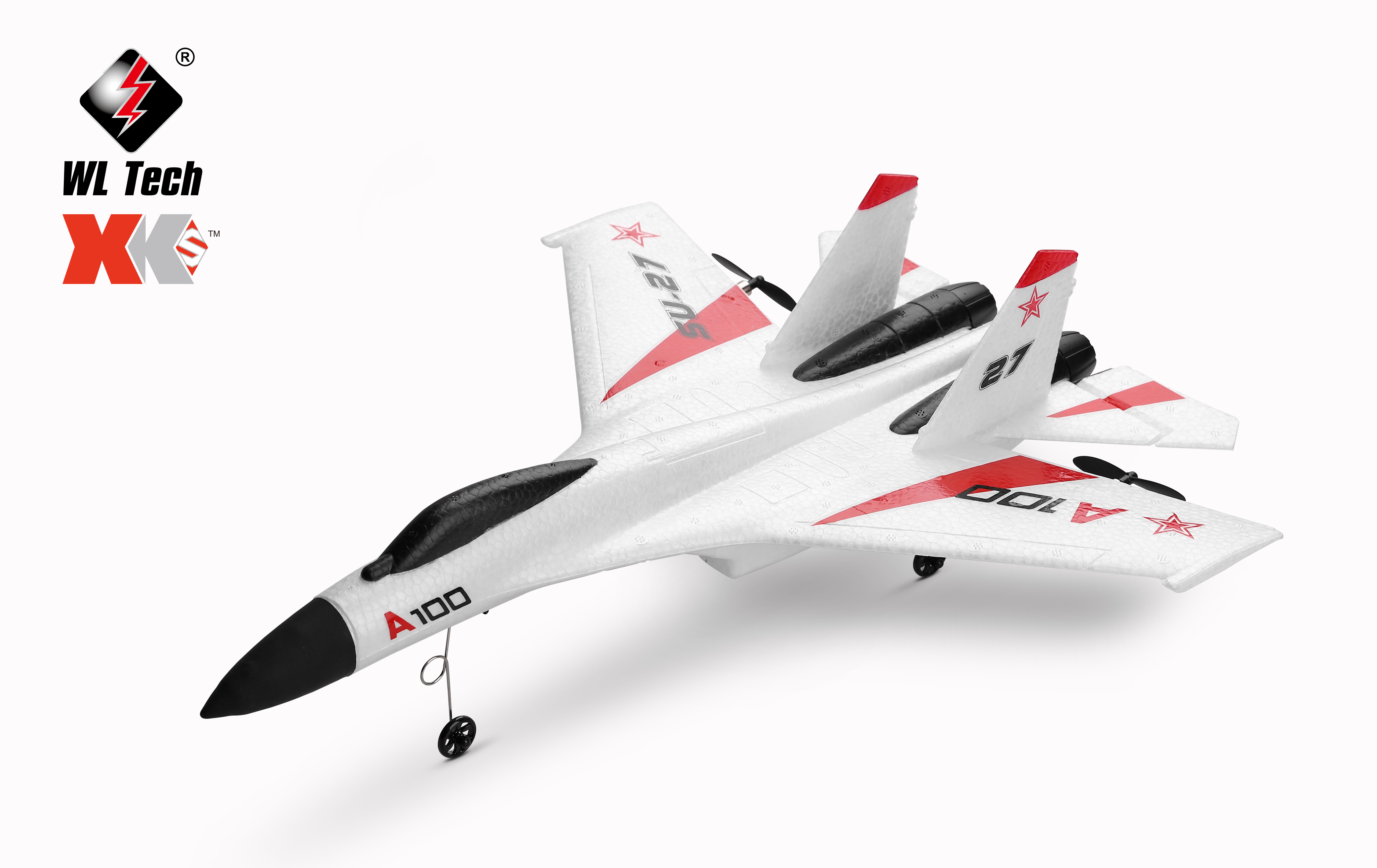 WLtoys A100 2.4G 3CH RC Airplane Fixed Wing Plane Outdoor toys Drone SU27 EPP plane