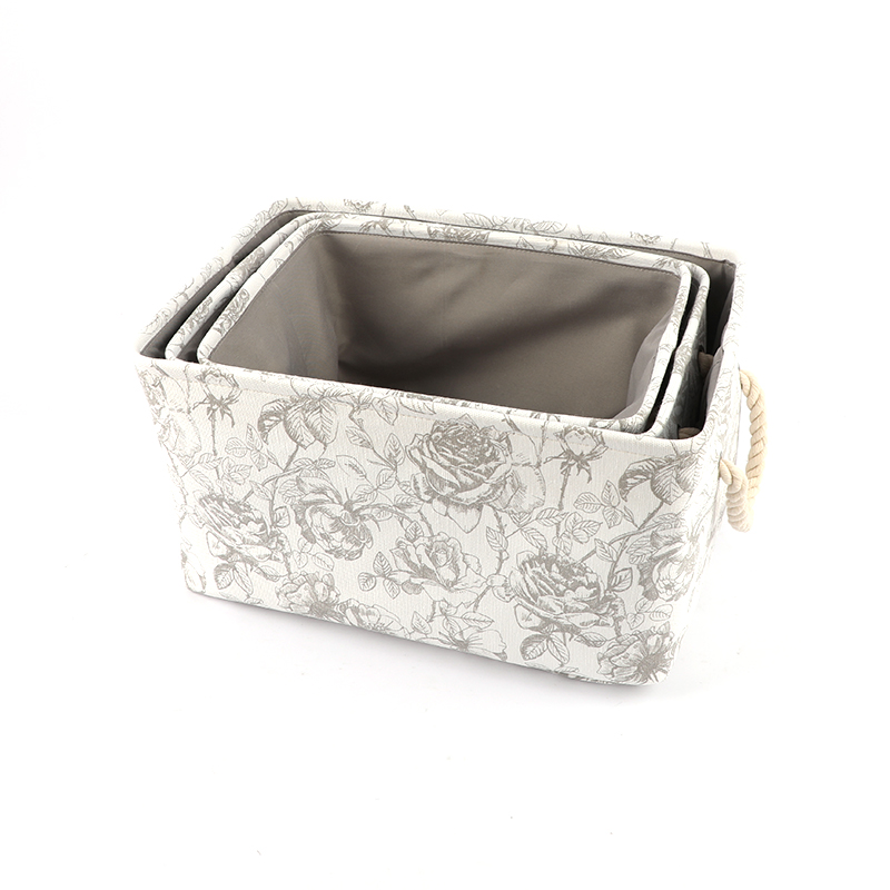 Fabric storage baskets