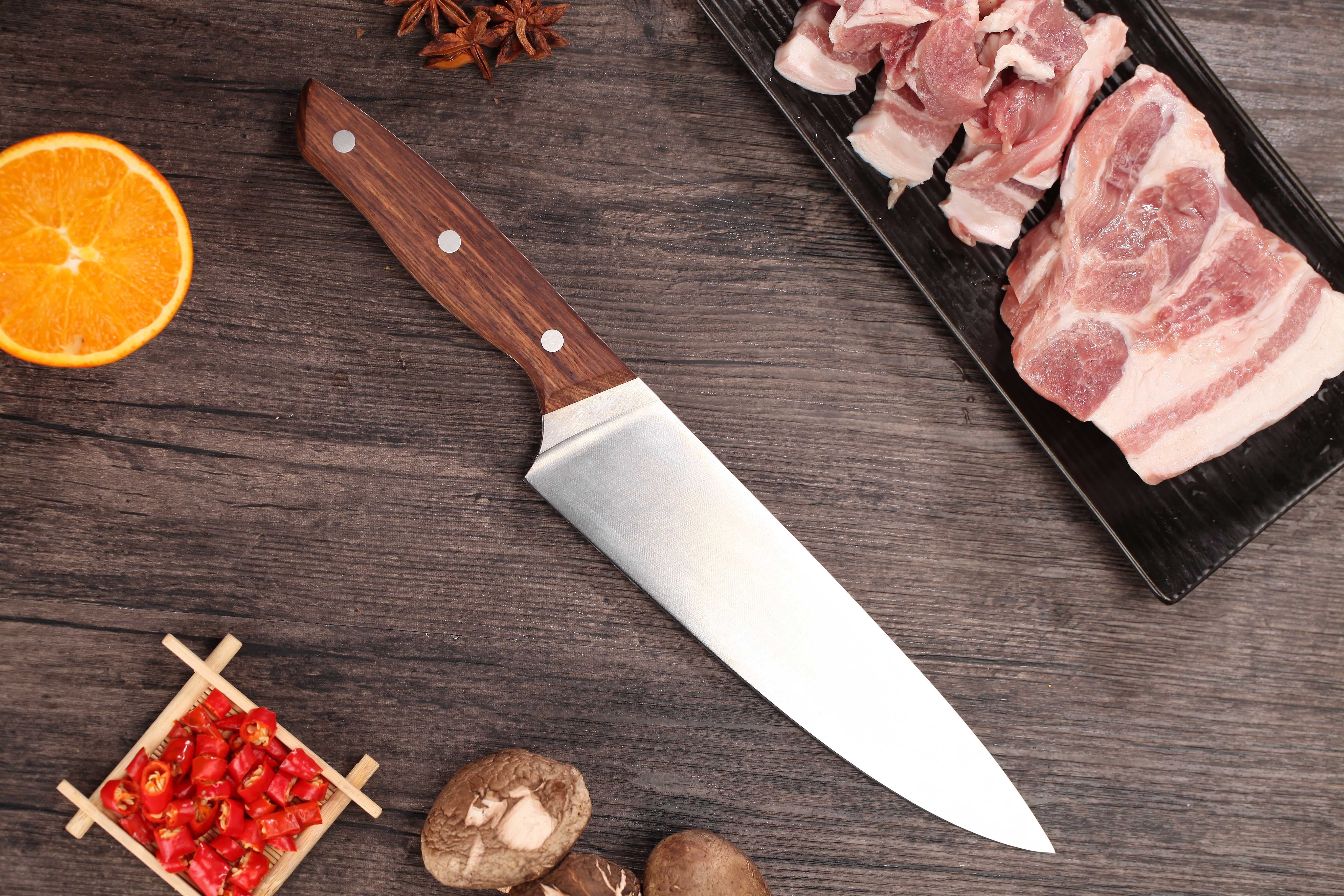 8" Chef Knife with Rosewood Handle