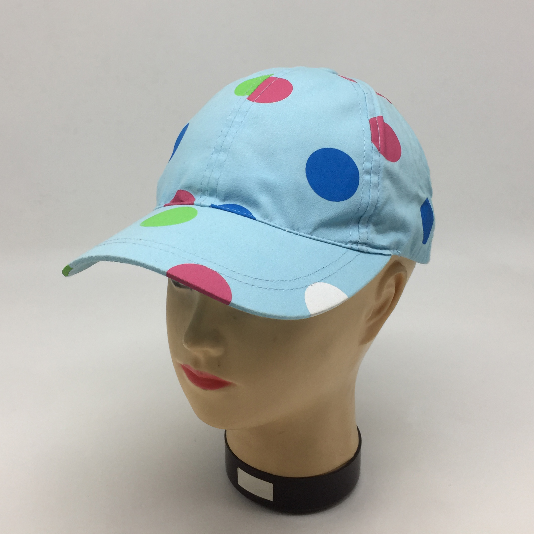 Children's polka dot baseball cap