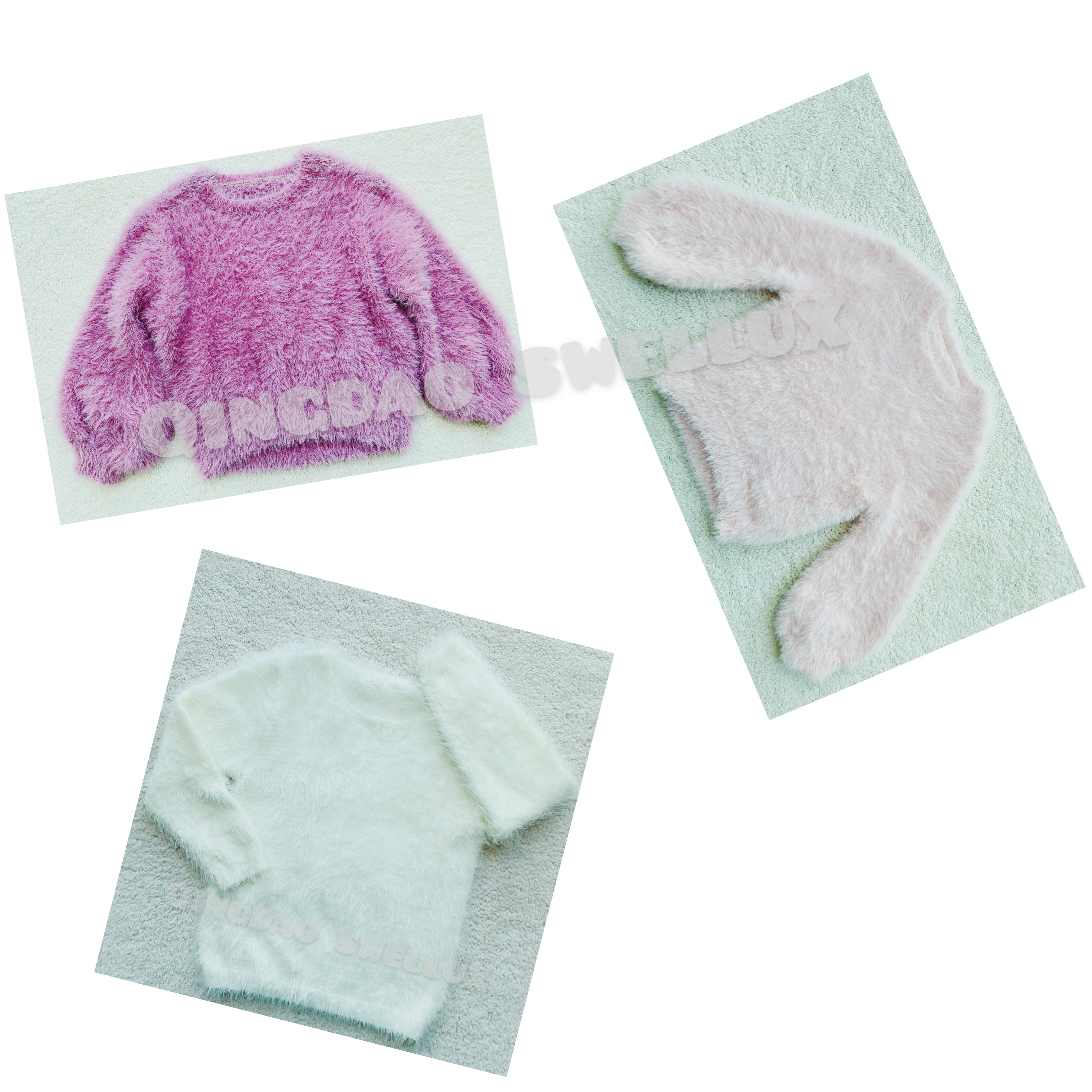 Girl Sweater Knit By Feather Yarn