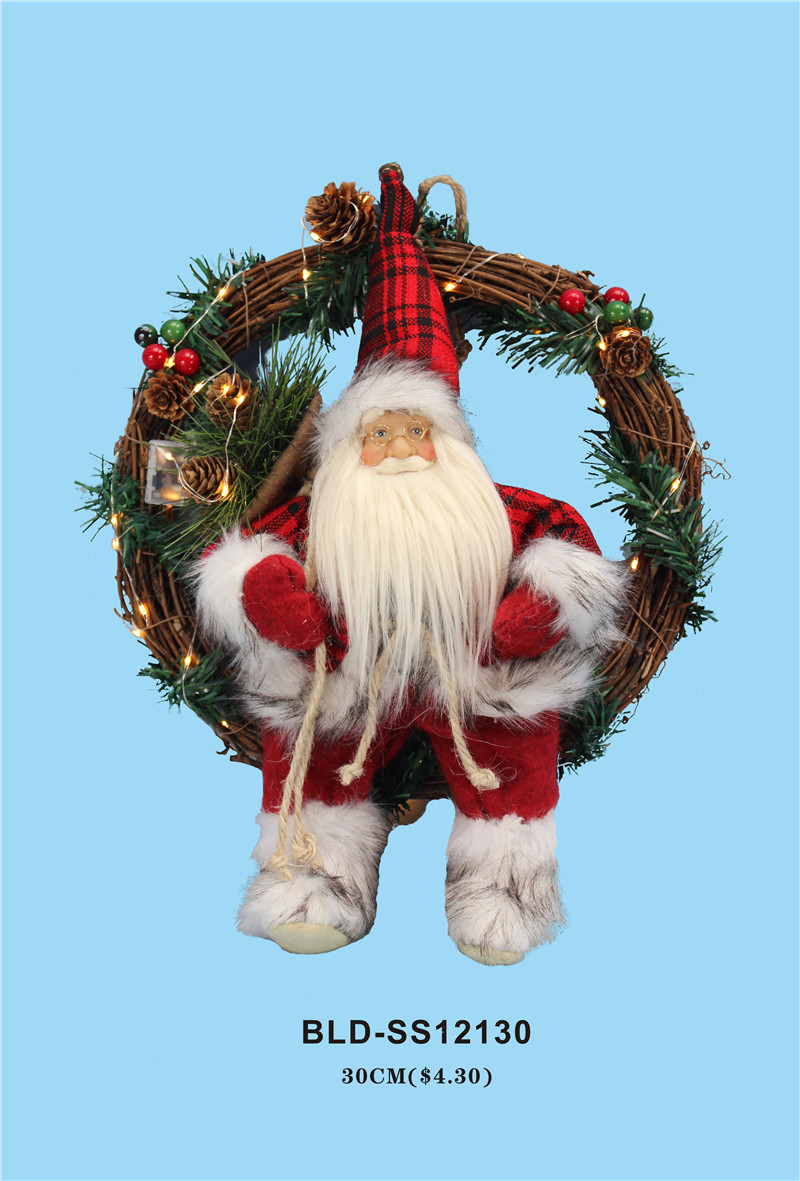 Wreath Santa