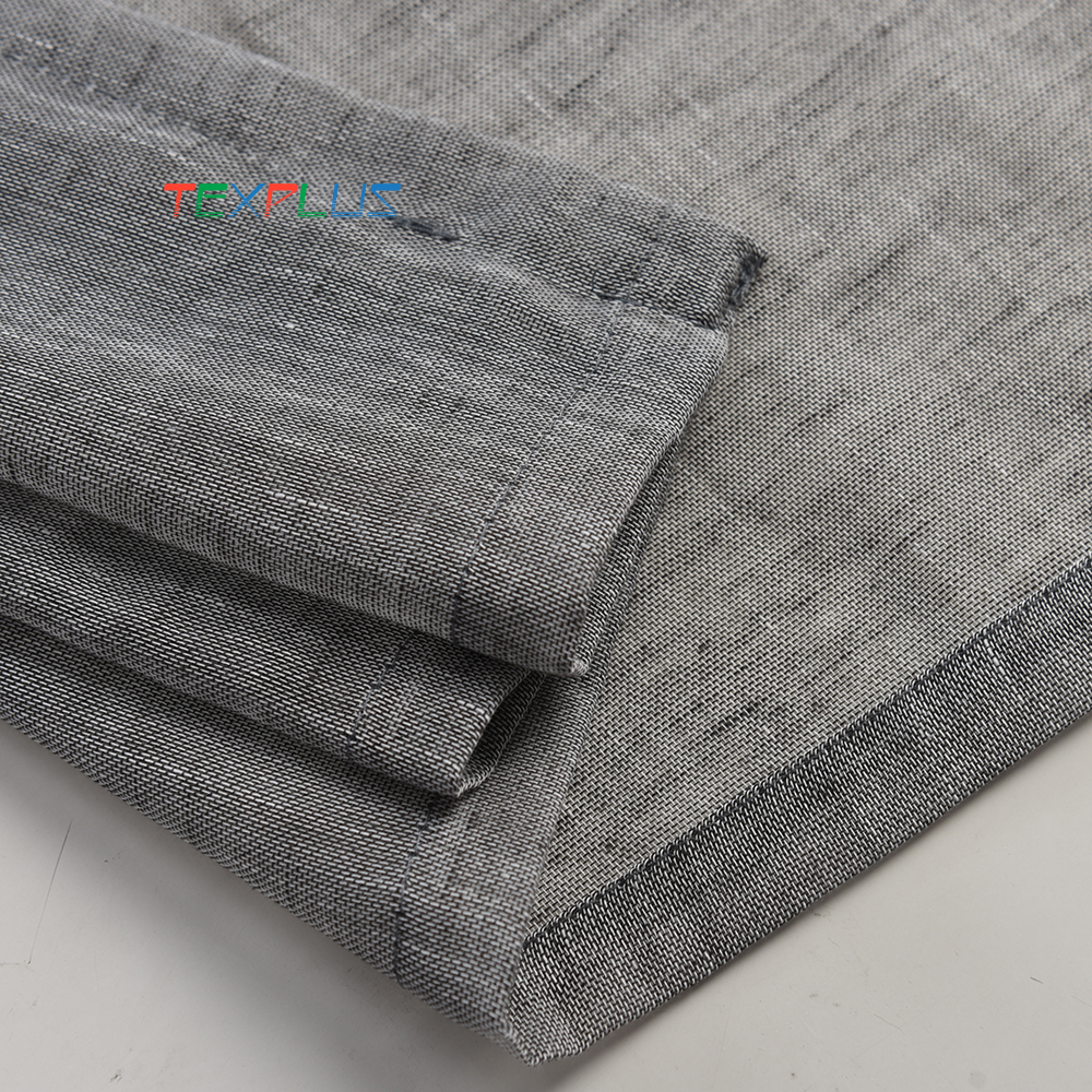 Plain Grey Yarn Dyed Sheer