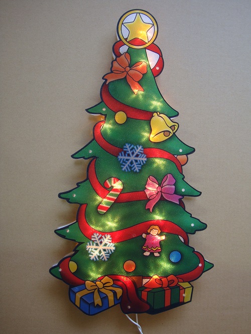 PVC silhouette window lights, christmas lights, decorative lights