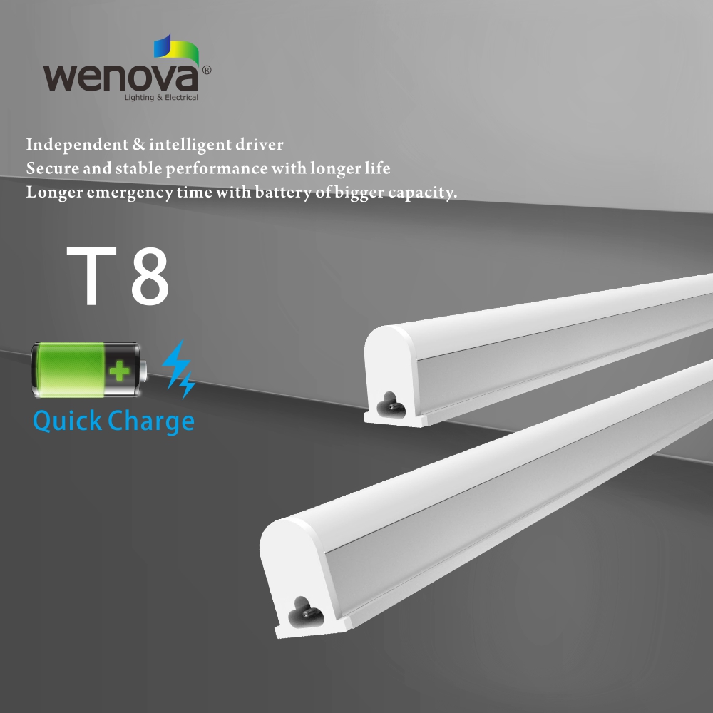LED Emergency Tube With Fixture