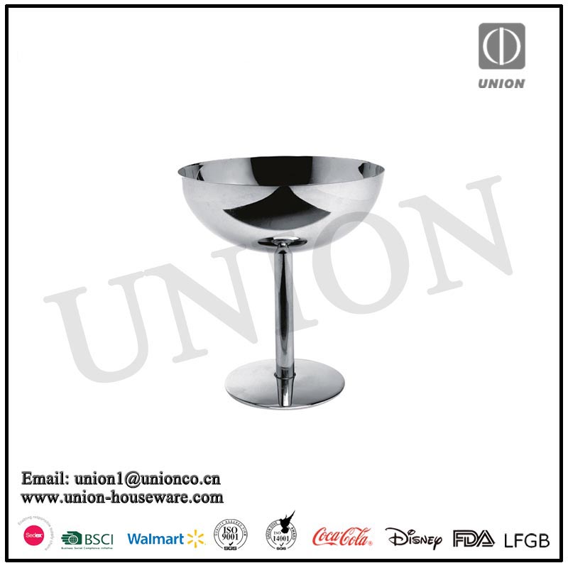 Factory direct sale 304 stainless steel ice cream cup 304 champagne coupe Martini cup Cocktail mug Champange glass Margaret cup Margaret glass