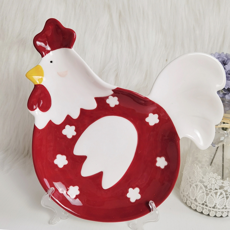 chicken shape plate
