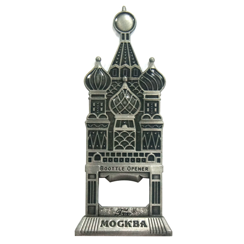 Custom metal made funny custom 3d refrigerator tourist souvenir fridge magnet bottle opener