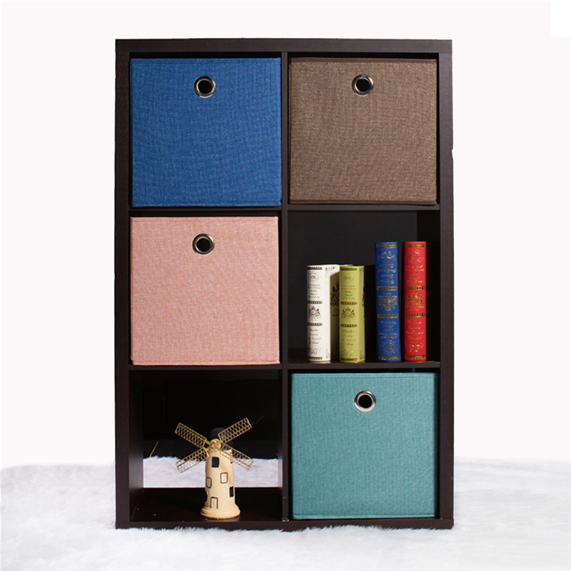 Faux Linen Storage Bin