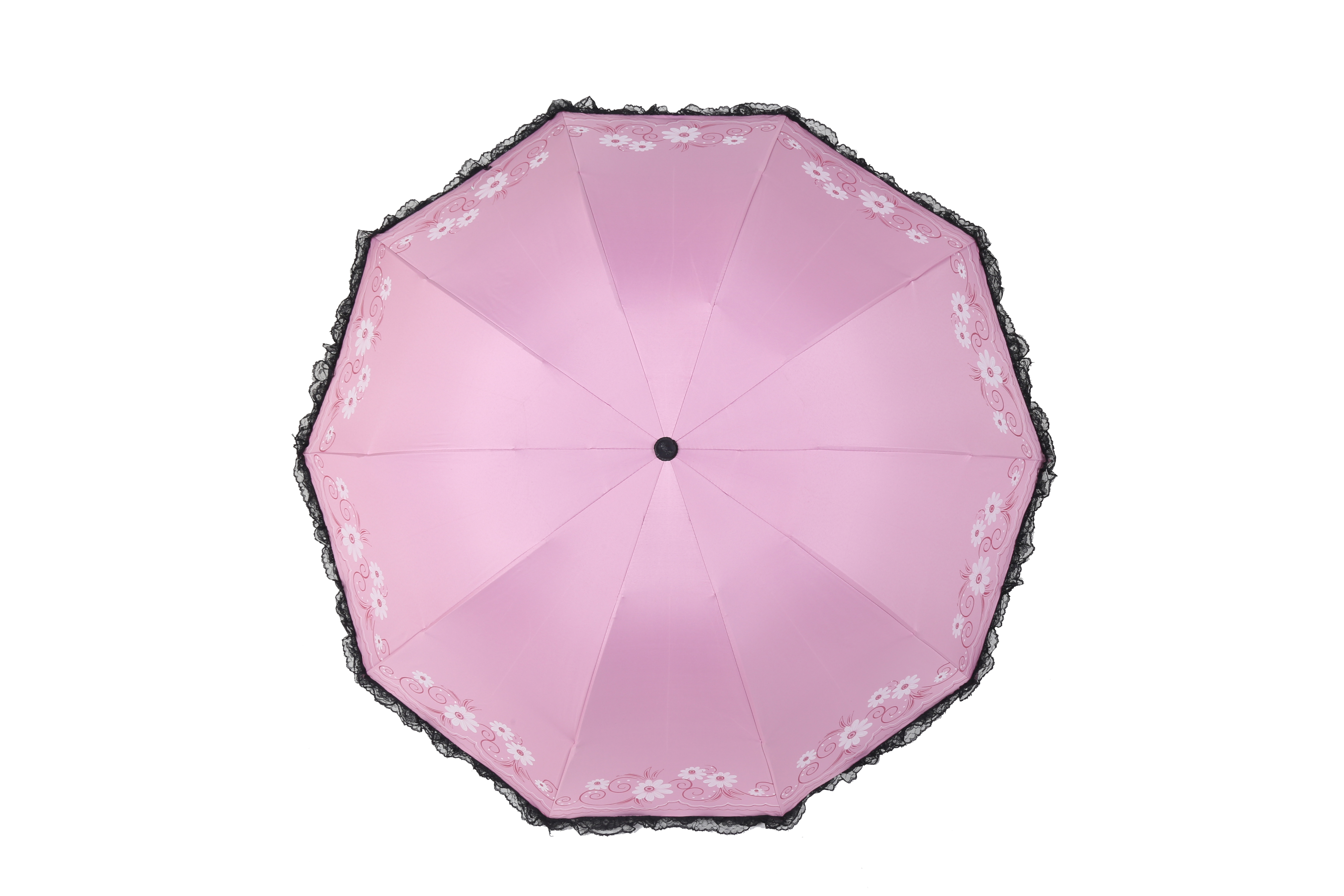 0.006 umbrella Three fold umbrella with lace