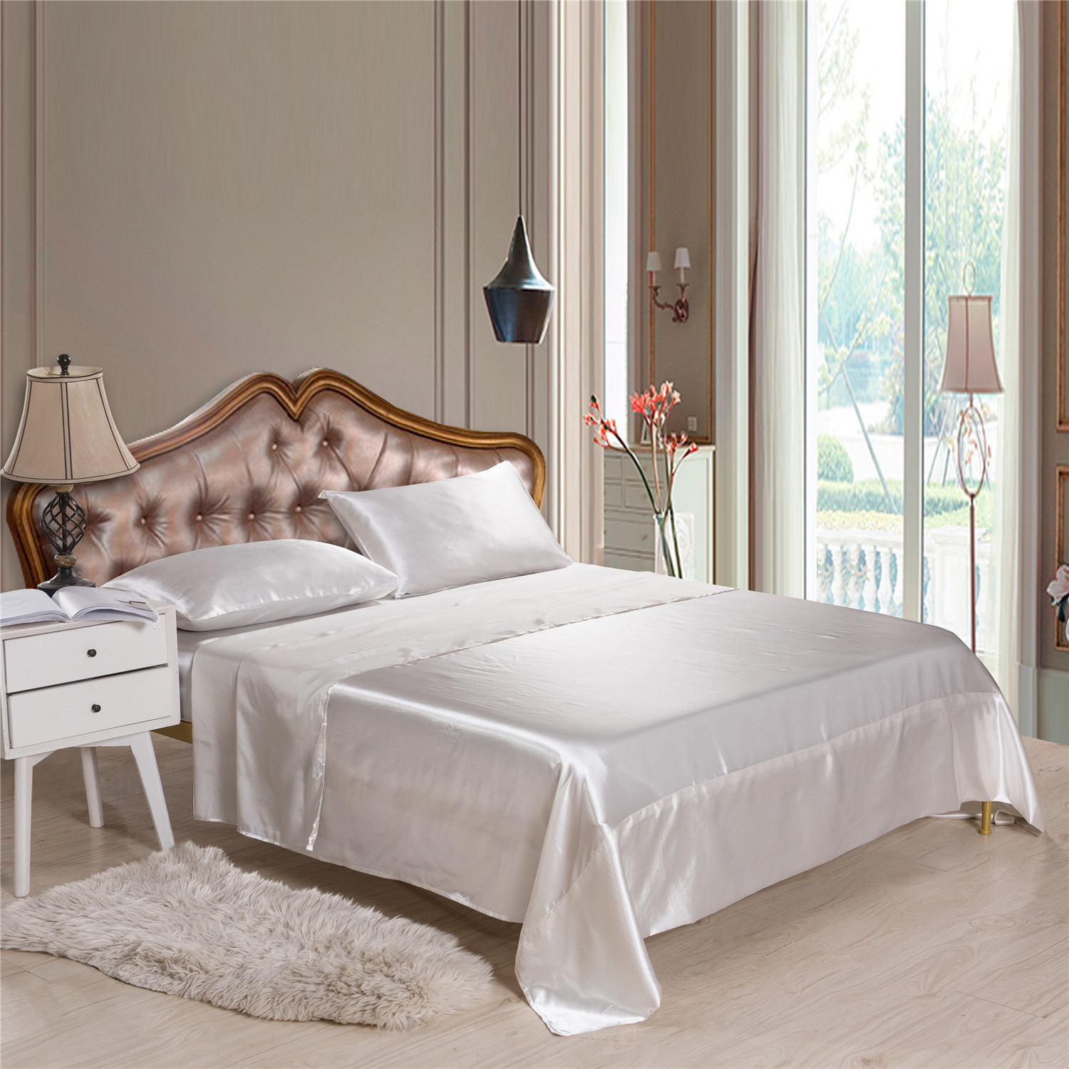 Satin sheet set