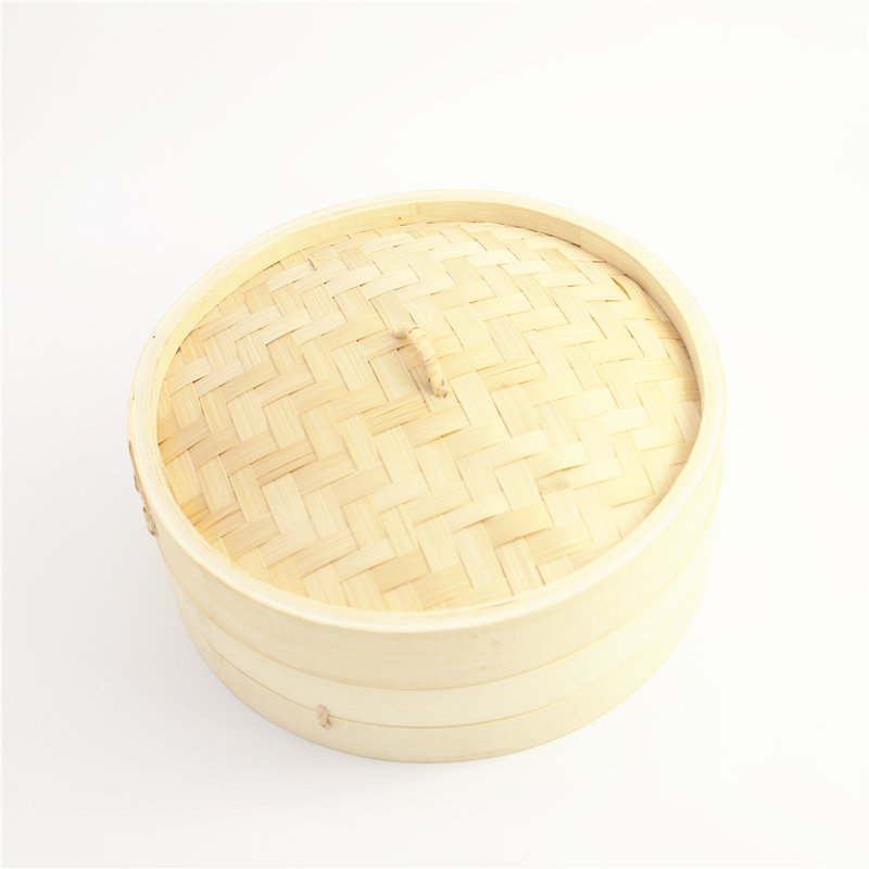 wholesale chinese mini bamboo dim sum food steamer basket baby bamboo steamer with custom logo