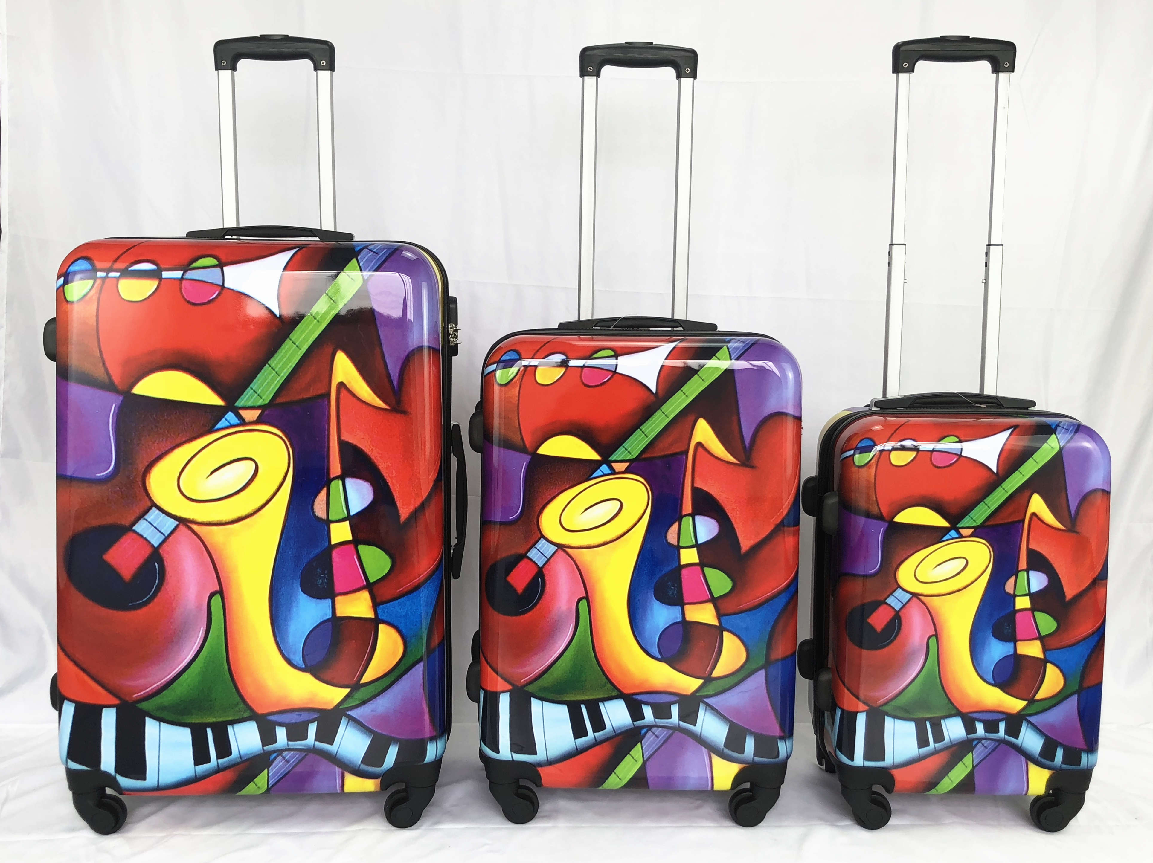 ABS+PC print trolley case
