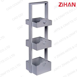 High quality 3 Tiers wooden Ladder Wooden Storage Shelf Bathroom Shelf