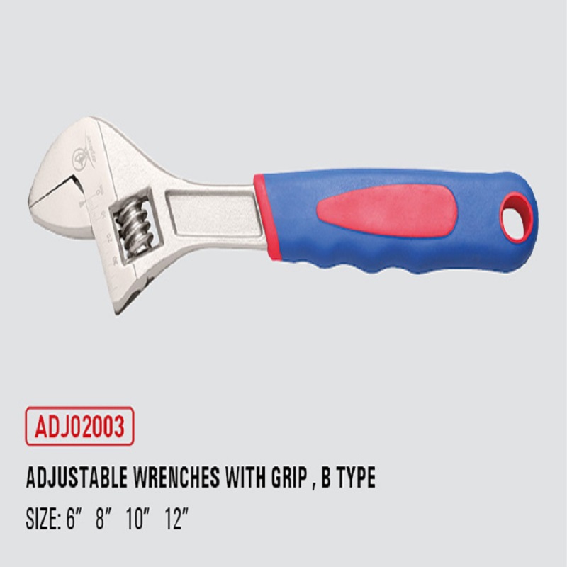 Adjustable Wrenches With Grip, B Type