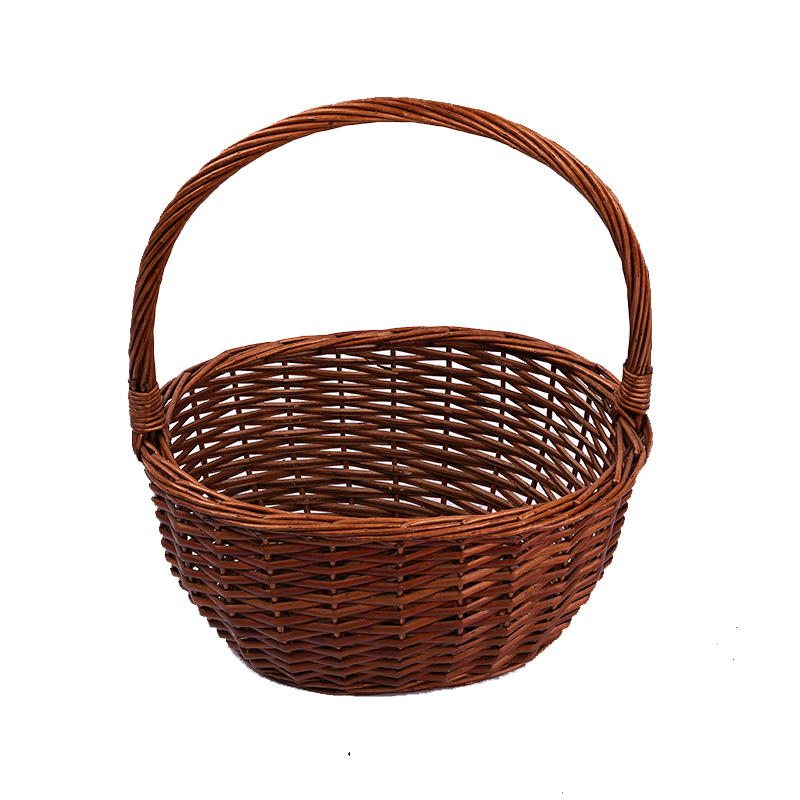 1ACustomize Wholesale Willow Gift Packing Handmade Woven Fruit Storage Christmas Natural Wicker Basket recycle wholesale reusable shandong qingdao linyi linshu