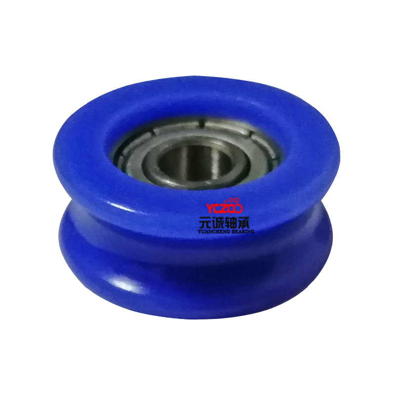 Sliding U groove roller with 605 bearing