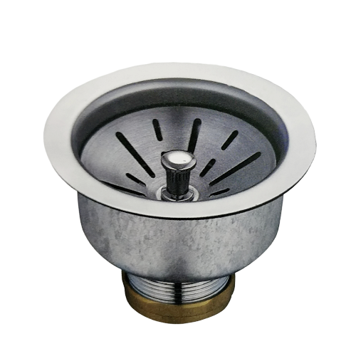 Material OEM Kitchen Round Shape Sink Strainer 304 Stainless Steel Oil Rubbed basket for Garbage Collecting and Filtering
