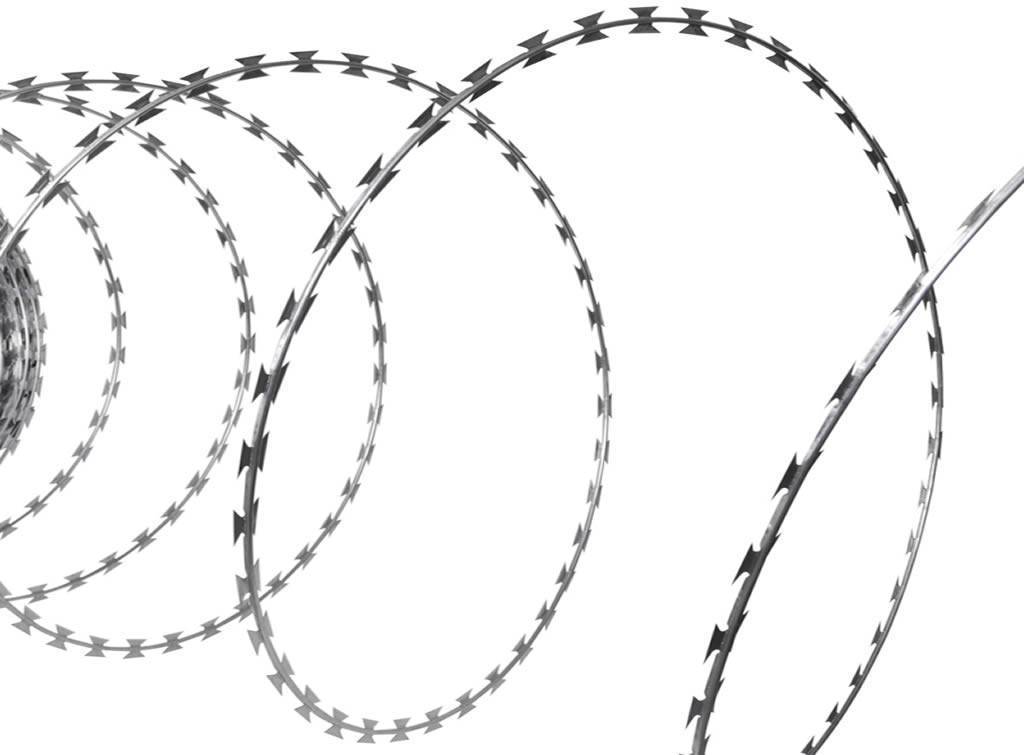Cross Type BTO-22 prison Concertina Razor Barbed Wire