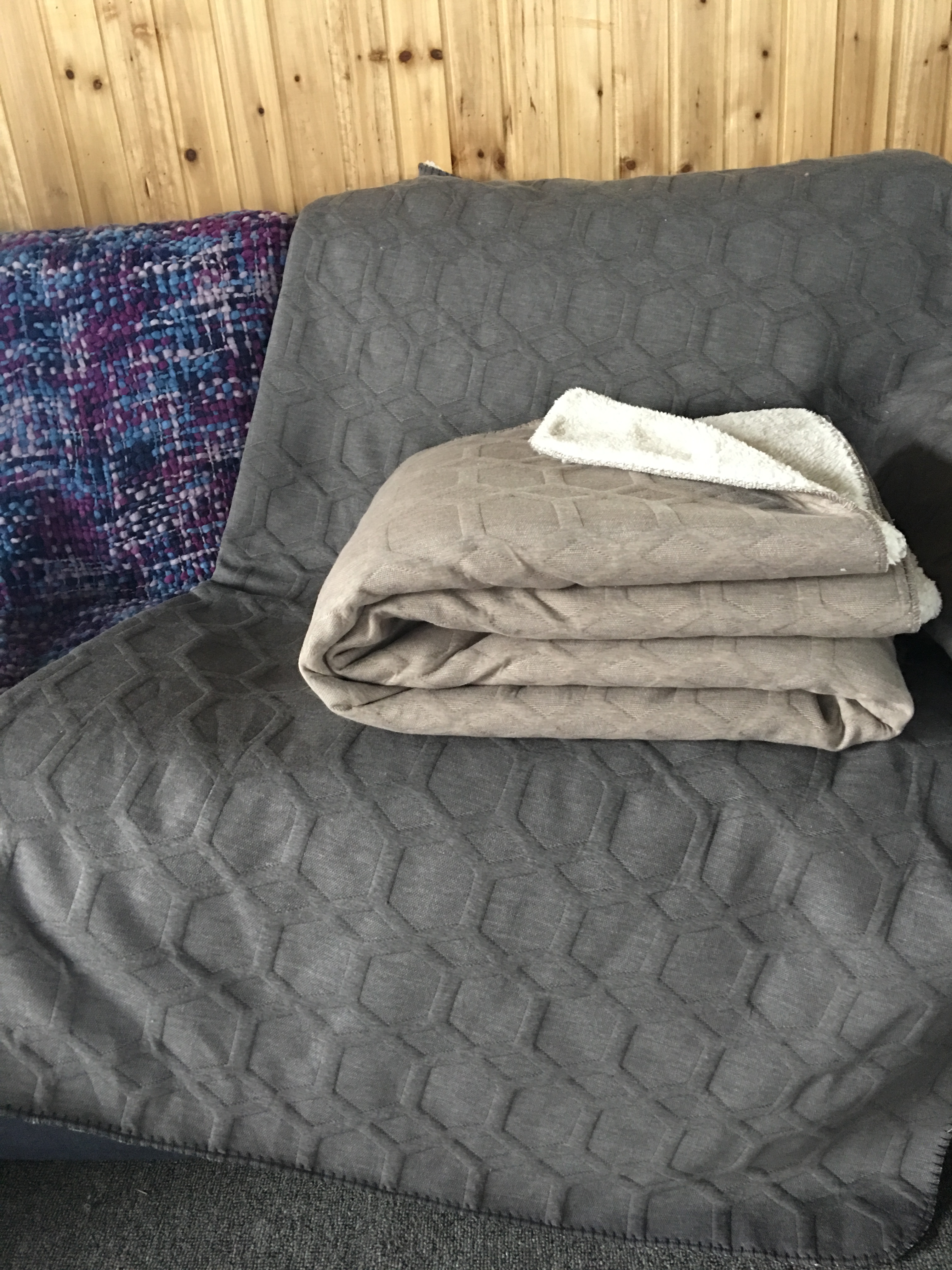Jacquard jersey blanket