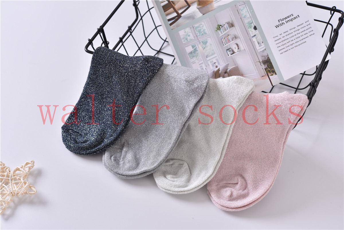 Ladies Lurex Socks