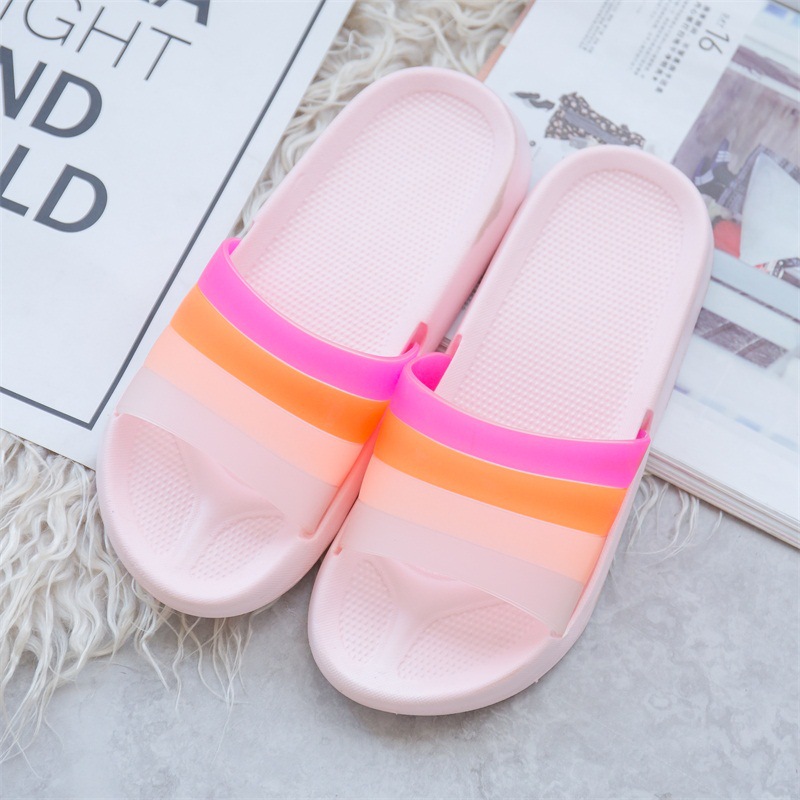 Rainbow upper comfatable fashion bath Slipper CY-8598